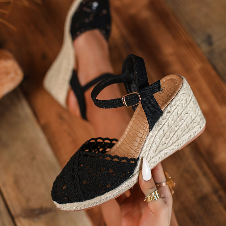 SUNKISSEDSTEP Women’s Marbella Espadrille Platform Sandals (US 5.5–9.5)