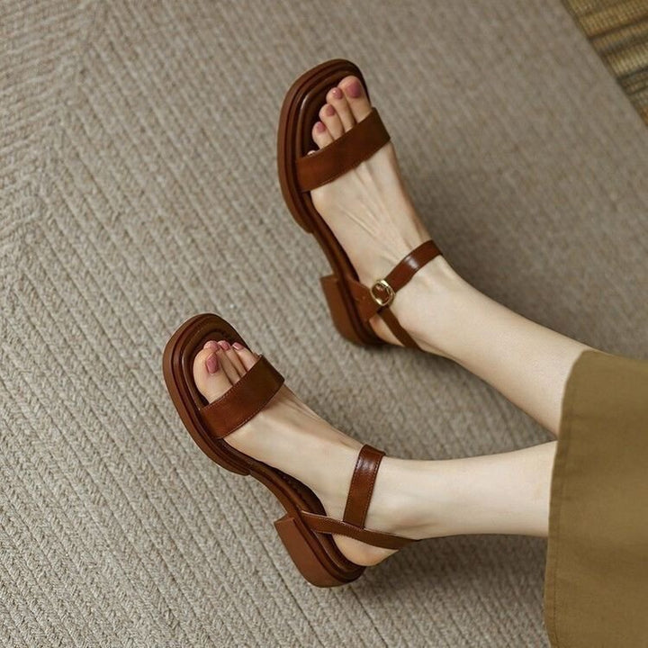 French Minimalist Flat Sandals