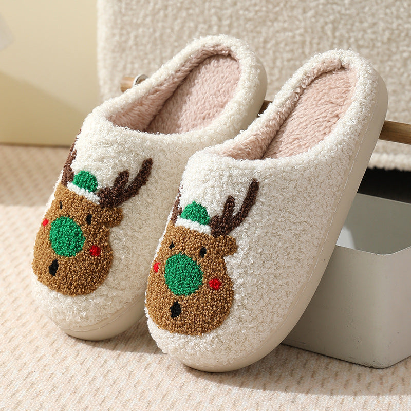 SUNKISSEDSTEP Women’s Holiday Plush Platform House Slippers