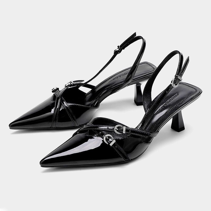 SUNKISSEDSTEP Women’s Celeste Pointed-Toe Slingback Heels (US 5.5–9.5)