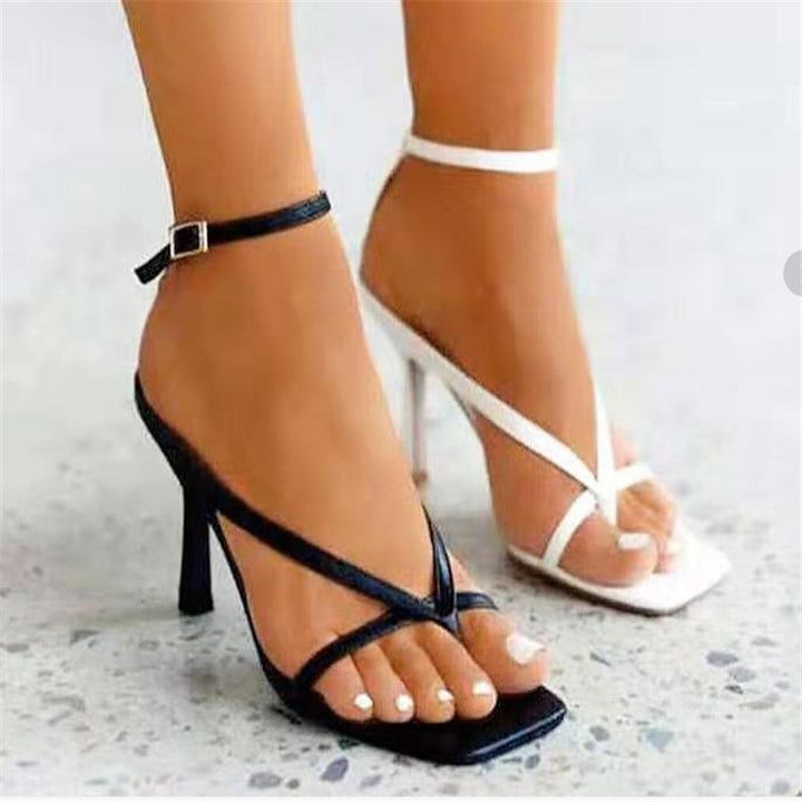 SUNKISSEDSTEP Women’s Toe-Ring Stiletto Sandals (US 5.5–9.5)