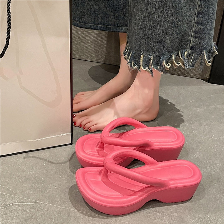 SUNKISSEDSTEP Women’s Platform EVA Thong Sandals