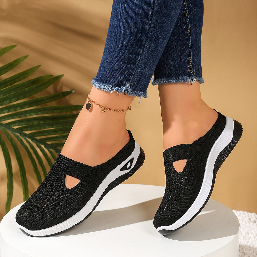 SUNKISSEDSTEP Women’s Breathable Knit Slip-On Sandals