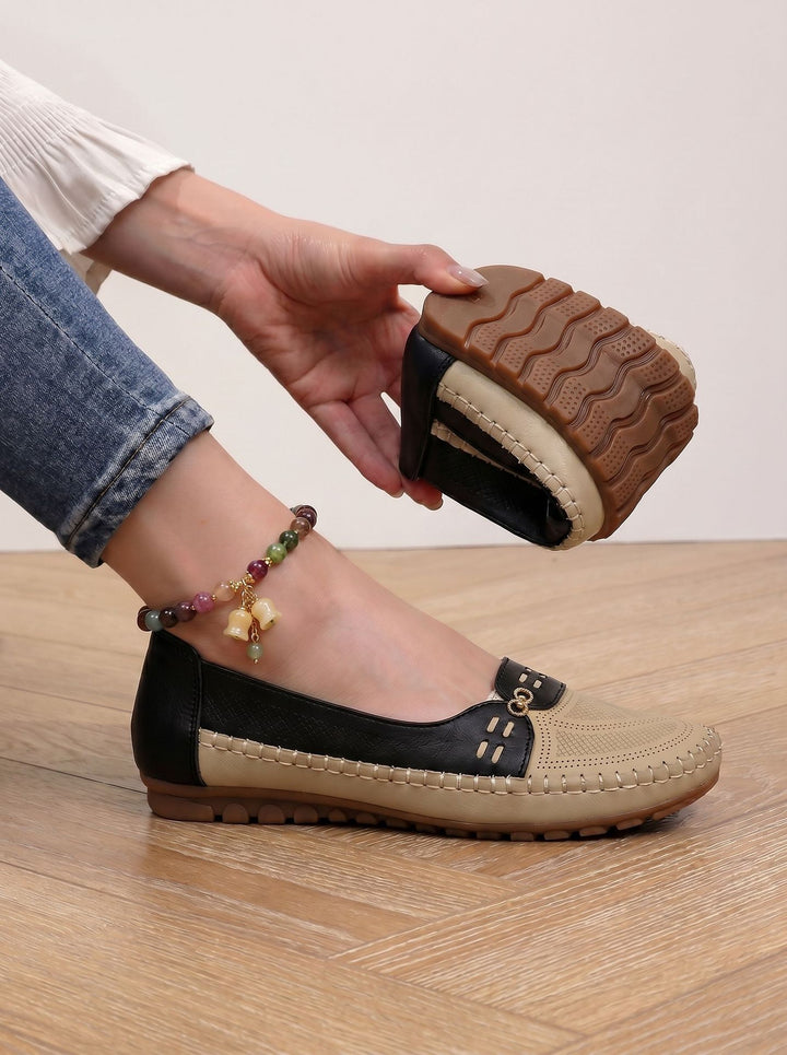 Vintage Laser Stitch Loafers