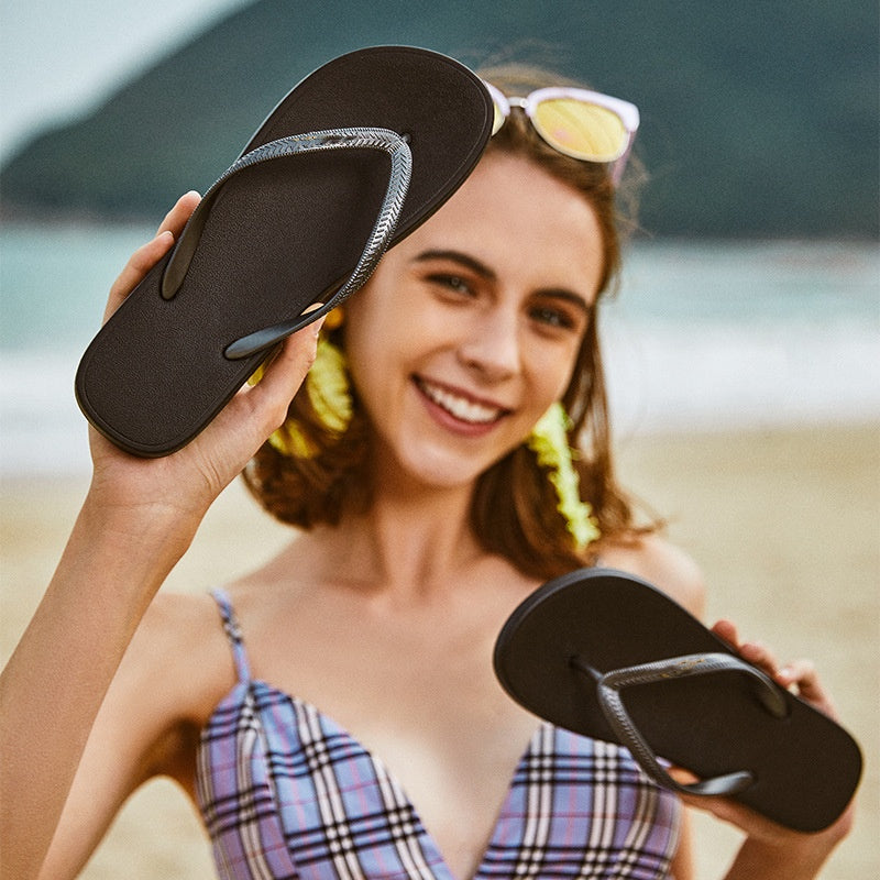 SUNKISSEDSTEP Women’s Coastal Glow Flip-Flop Sandals (US 5.5–8)