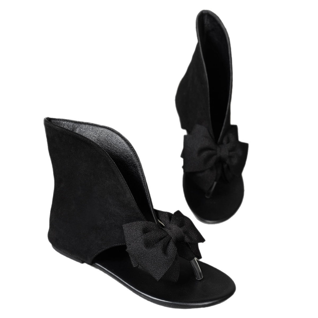 SUNKISSEDSTEP Women’s Bow Split-Toe Comfort Sandals (US 6–9.5)
