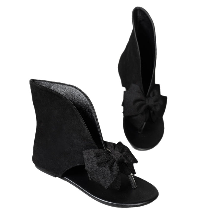 SUNKISSEDSTEP Women’s Bow Split-Toe Comfort Sandals (US 6–9.5)