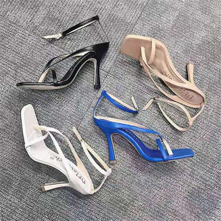 SUNKISSEDSTEP Women’s Toe-Ring Stiletto Sandals (US 5.5–9.5)