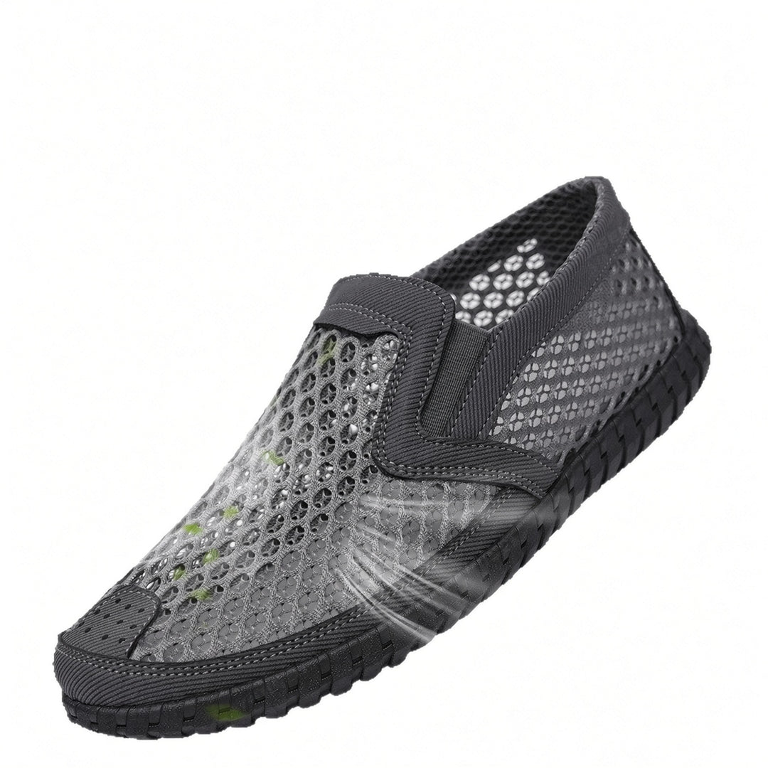 SUNKISSEDSTEP Men’s AirFlex Mesh Slip-On Walking Shoes