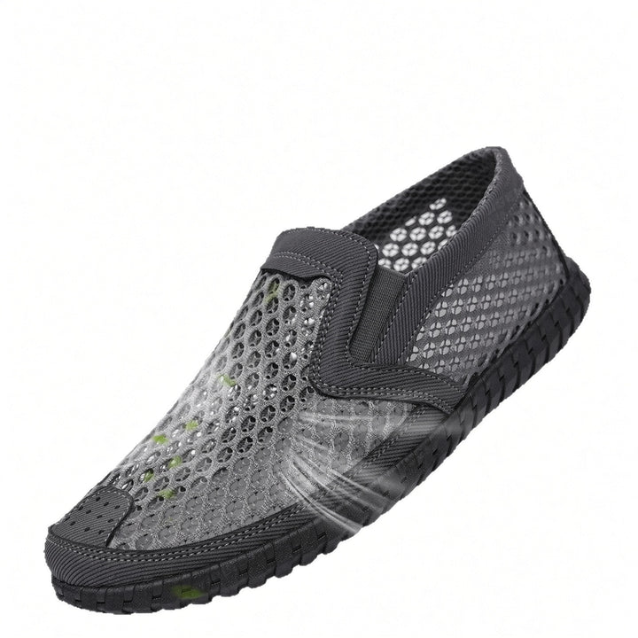 SUNKISSEDSTEP Men’s AirFlex Mesh Slip-On Walking Shoes