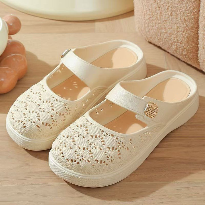 SUNKISSEDSTEP Women’s SoftStep Toe-Loop Slide Sandals