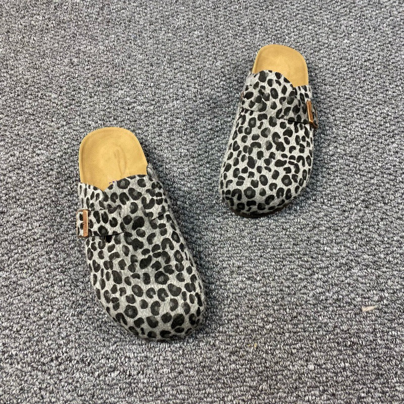 SUNKISSEDSTEP Women’s Leopard Heritage Clog Slides (US 5.5–10.5)