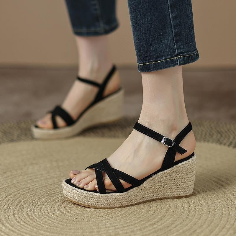 SUNKISSEDSTEP Women’s Riviera Espadrille Platform Wedge Sandals (US 5.5–8)
