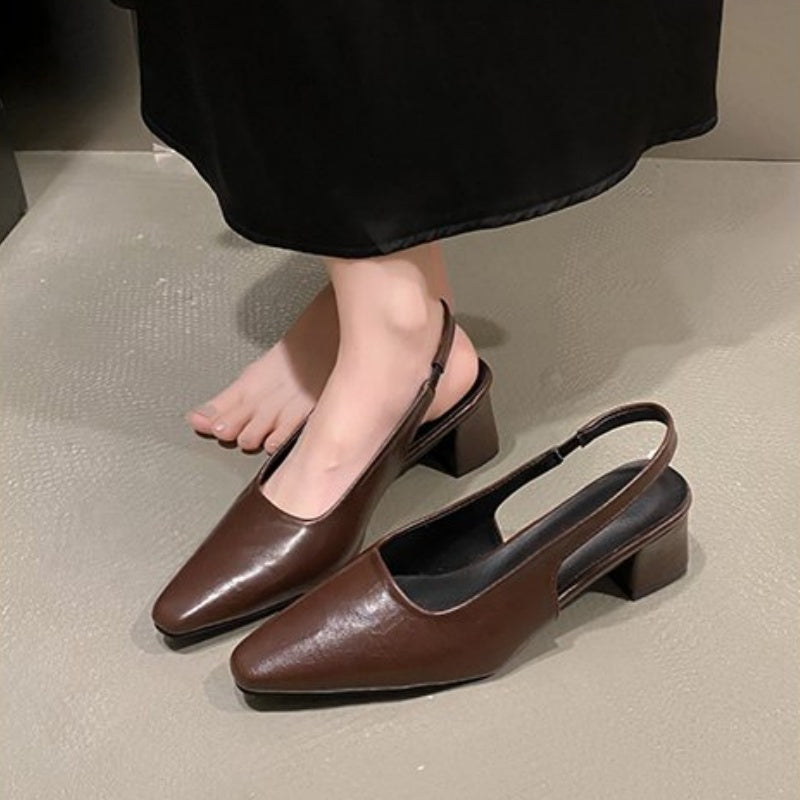 Pointed Toe Slingback Sandals