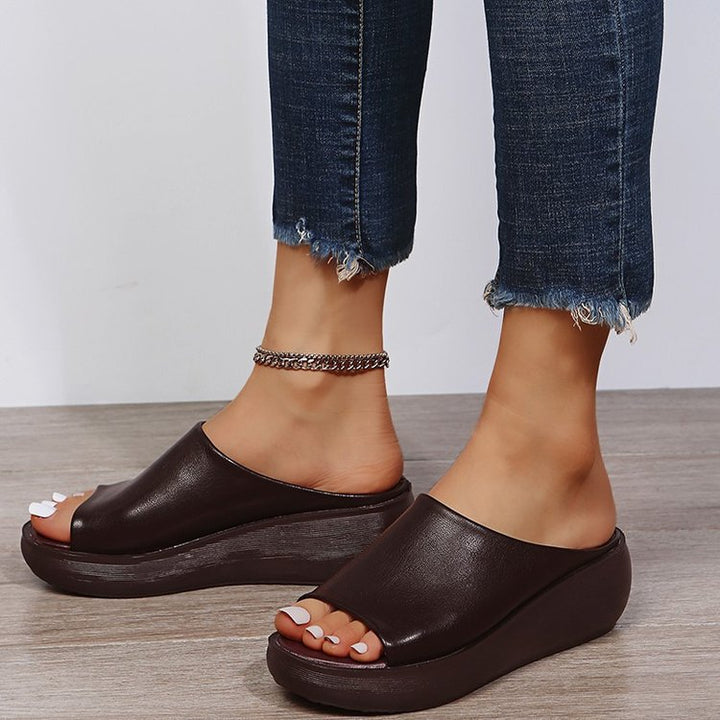 SUNKISSEDSTEP Women’s Savannah Platform Wedge Slides (US 5.5–10)