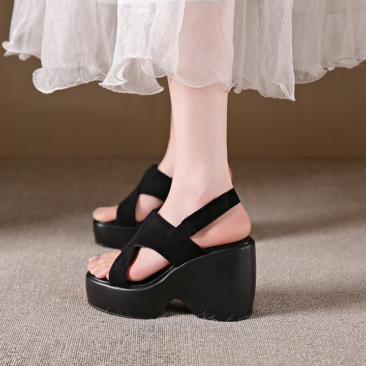 SUNKISSEDSTEP Women’s Chunky Wedge Platform Sandals