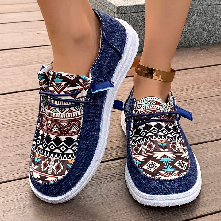 SUNKISSEDSTEP Women’s TerraWeave Casual Canvas Loafers