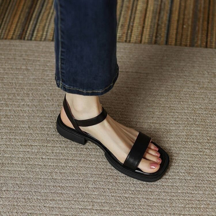 French Minimalist Flat Sandals