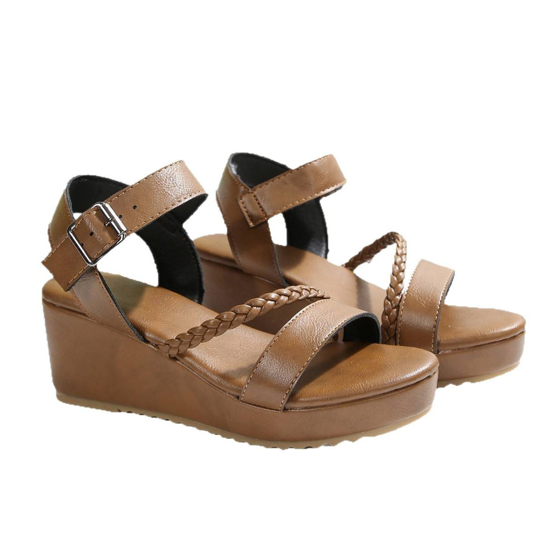 SUNKISSEDSTEP Women’s Aria Braided Platform Wedge Sandals (US 5.5–9.5)