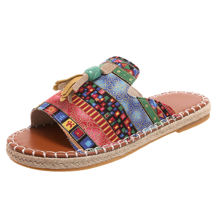 Bohemian Tassel Flat Sandals