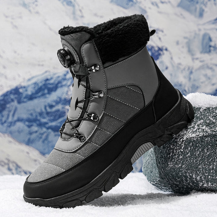 SUNKISSEDSTEP Men’s Plush-Lined Waterproof Snow Boots