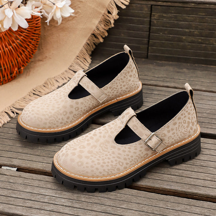 SUNKISSEDSTEP Women’s Buckle Strap Platform Mary Jane Shoes