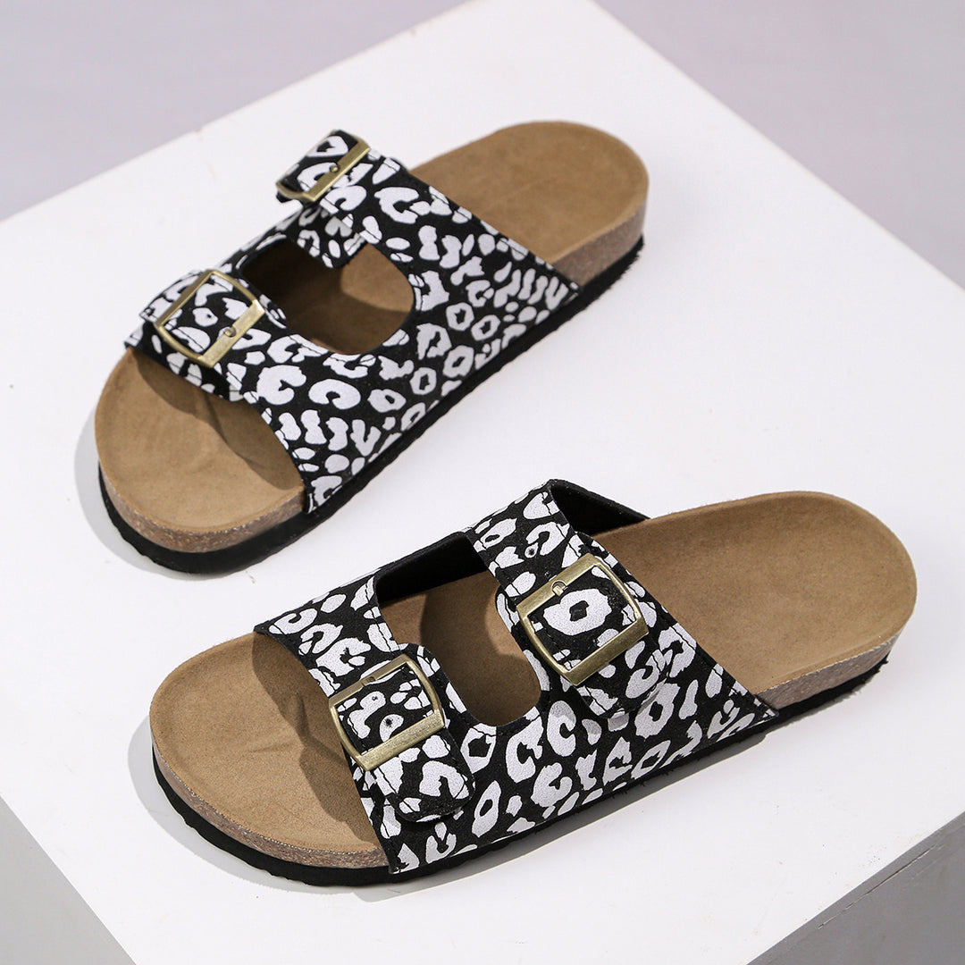 SUNKISSEDSTEP Women’s Leopard Luxe Clog Slides (US 5.5–9.5)