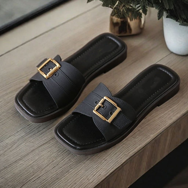 SUNKISSEDSTEP Women’s Rhinestone Platform Slides (US 6–8.5)