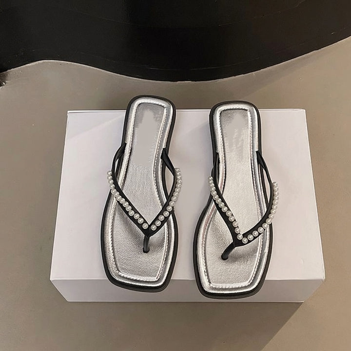 Pearl Strap Flip Flops