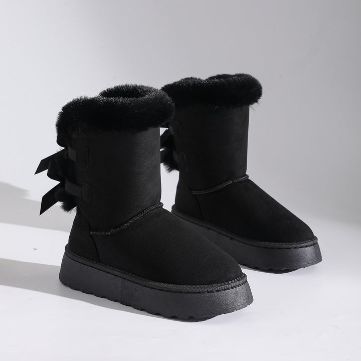 SUNKISSEDSTEP Women’s FrostBow Platform Snow Boots
