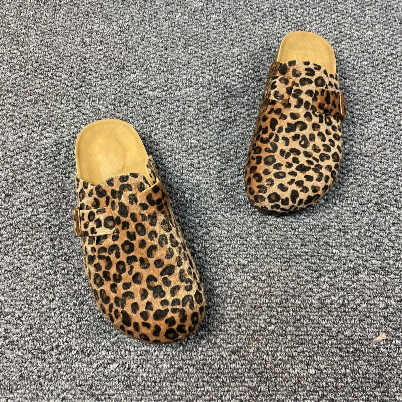 SUNKISSEDSTEP Women’s Leopard Heritage Clog Slides (US 5.5–10.5)