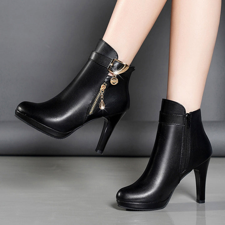Luxe Zip Ankle Boots