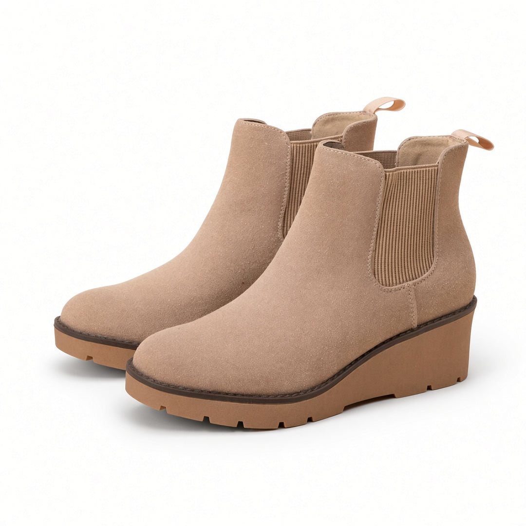 SUNKISSEDSTEP Women’s Wedge Chelsea Rain Boots