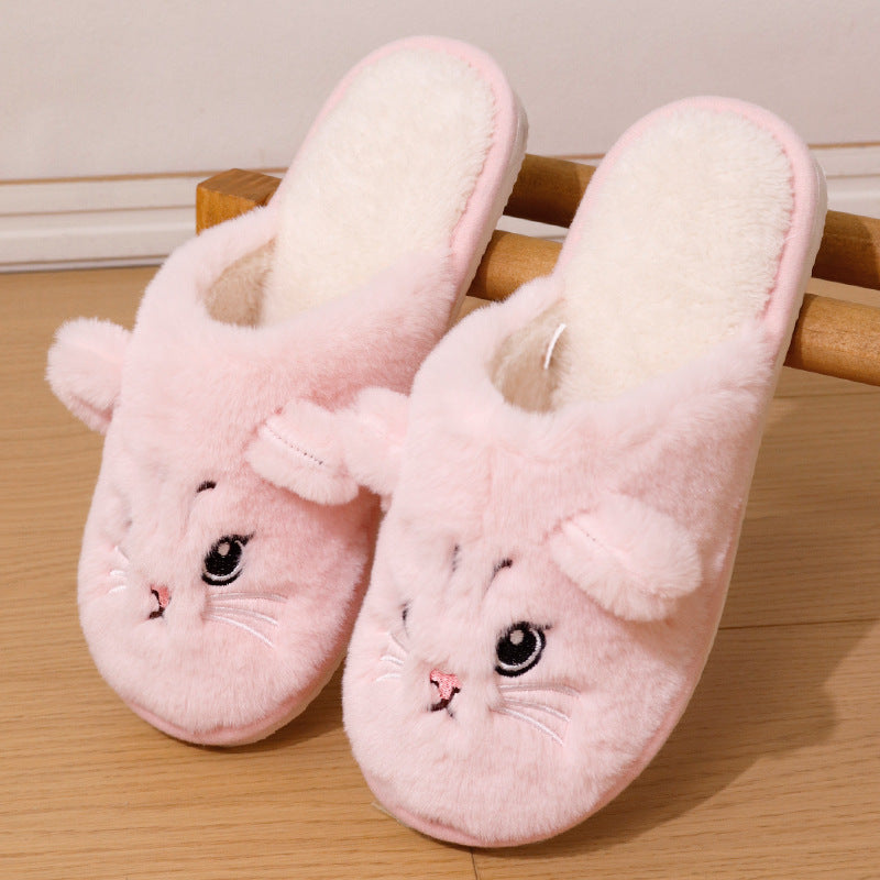 SUNKISSEDSTEP Women’s Cute Cat Plush House Slippers