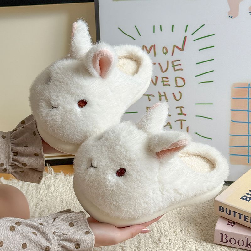 SUNKISSEDSTEP Unisex Cute Animal Plush Platform Slippers