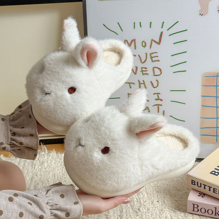 SUNKISSEDSTEP Unisex Cute Animal Plush Platform Slippers