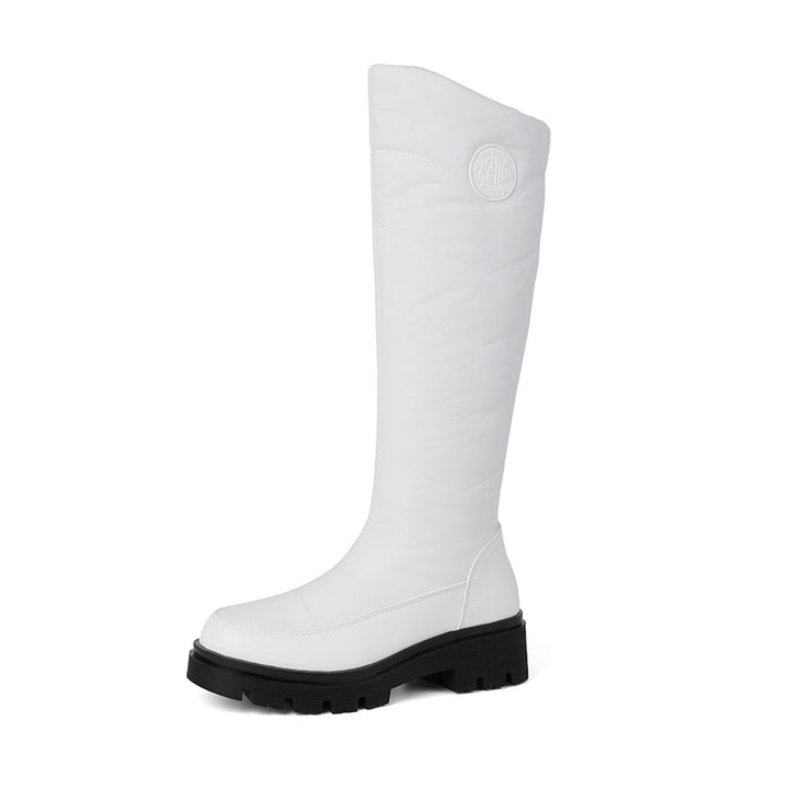 SUNKISSEDSTEP Women’s Quilted Knee-High Platform Snow Boots