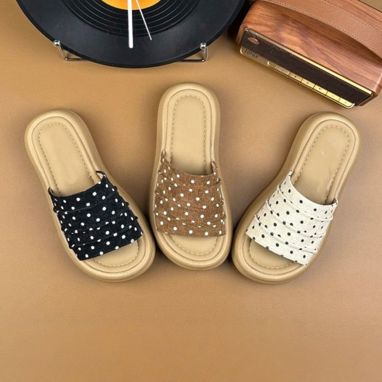 Platform Comfort Slide Sandals