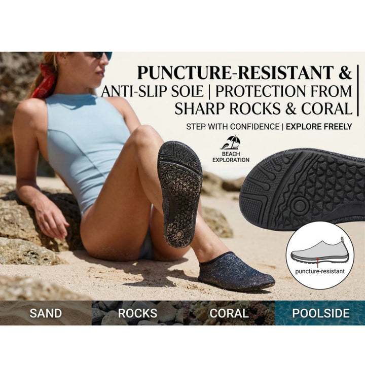 SUNKISSEDSTEP Women’s Quick-Dry Water Shoes (US 5–10.5)