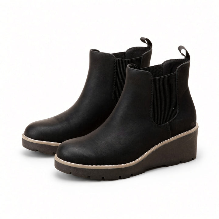 SUNKISSEDSTEP Women’s Wedge Chelsea Rain Boots