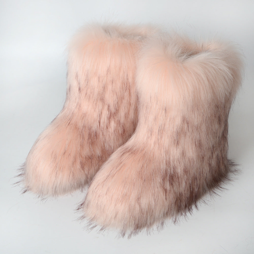 Faux Fur Snow Boots