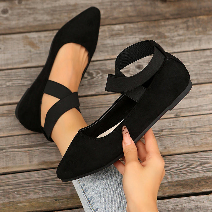 SUNKISSEDSTEP Women’s Velvet Mary Jane Flats