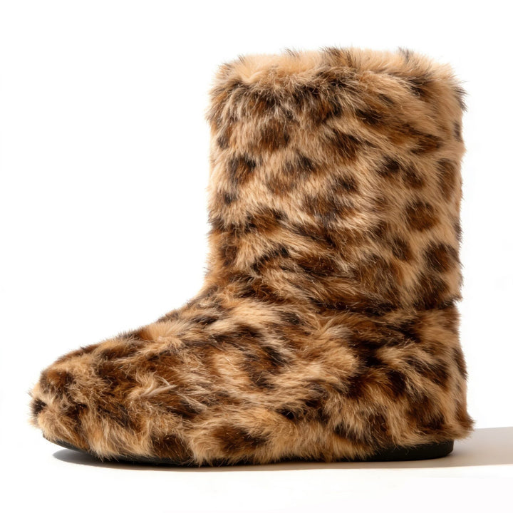 SUNKISSEDSTEP Women’s Plush Fur Mid-Calf Snow Boots