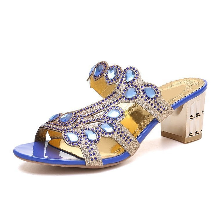 Crystal Rhinestone Mules