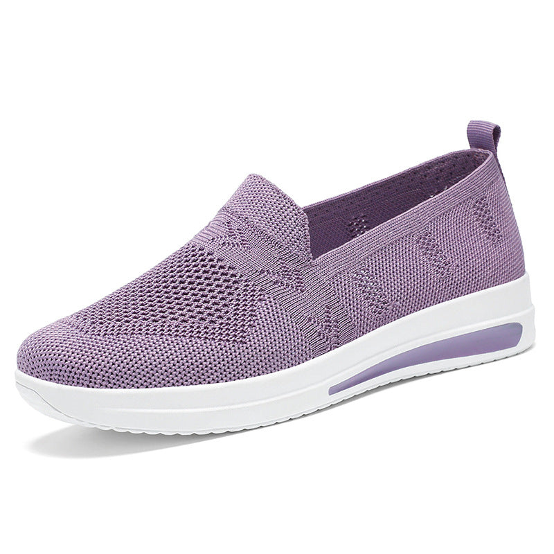 Breathable Knit Slip-On Sneakers