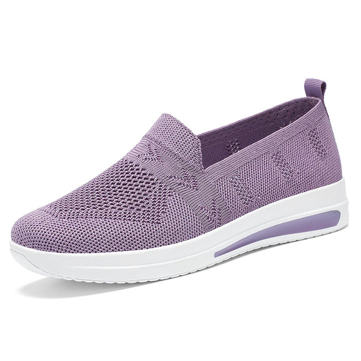 Breathable Knit Slip-On Sneakers