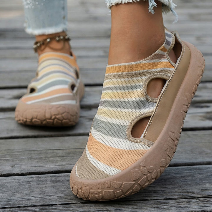 Breathable Knit Slip-On Sneakers