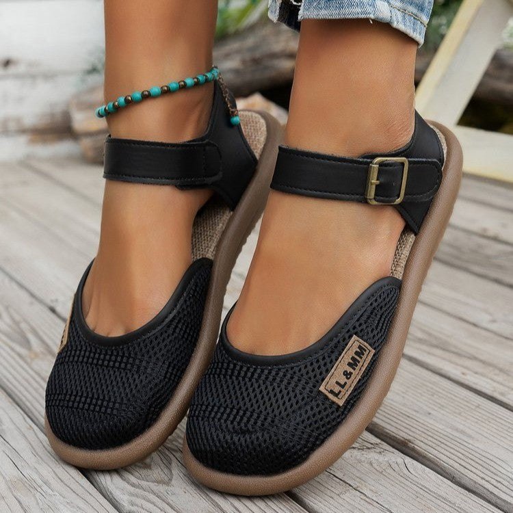SUNKISSEDSTEP Women’s ComfortFit Closed-Toe Walking Sandals (US 5.5–9)