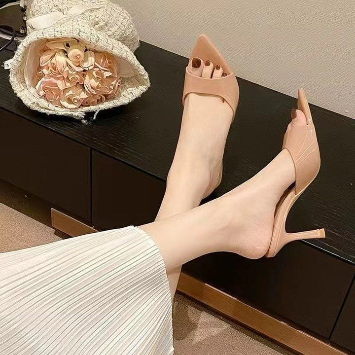 Patent Leather Pointed Toe Mules