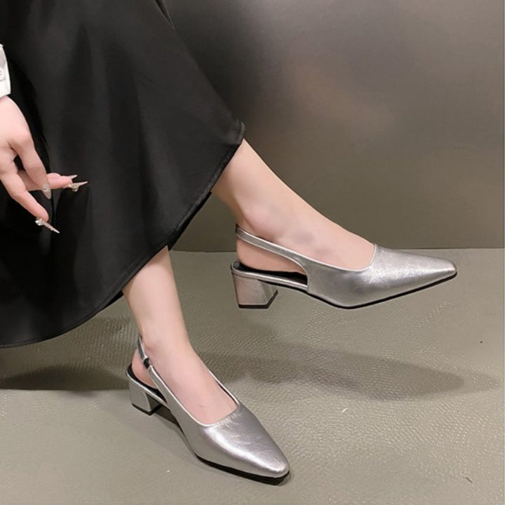 Pointed Toe Slingback Sandals